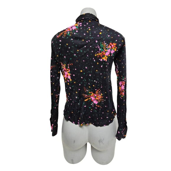 70s Lady Manhattan pointy collar long sleeve shirt . size 9 - 10 - Picture 3 of 10